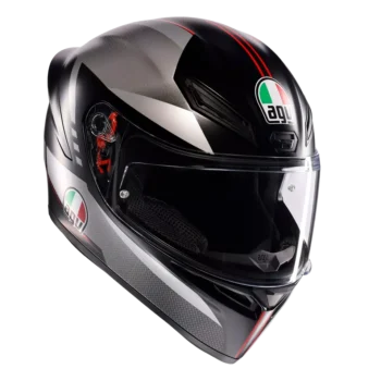 AGV K1 S Lap Matt Black Grey Red Helmet - Image 2