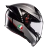 AGV K1 S Lap Matt Black Grey Red Helmet - Image 6