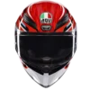 AGV K1 S Lion Gloss Black Red White Helmet - Image 6