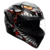 AGV K1 S Lyzard Matt Black Grey Red Helmet - Image 2