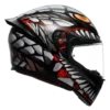 AGV K1 S Lyzard Matt Black Grey Red Helmet - Image 6