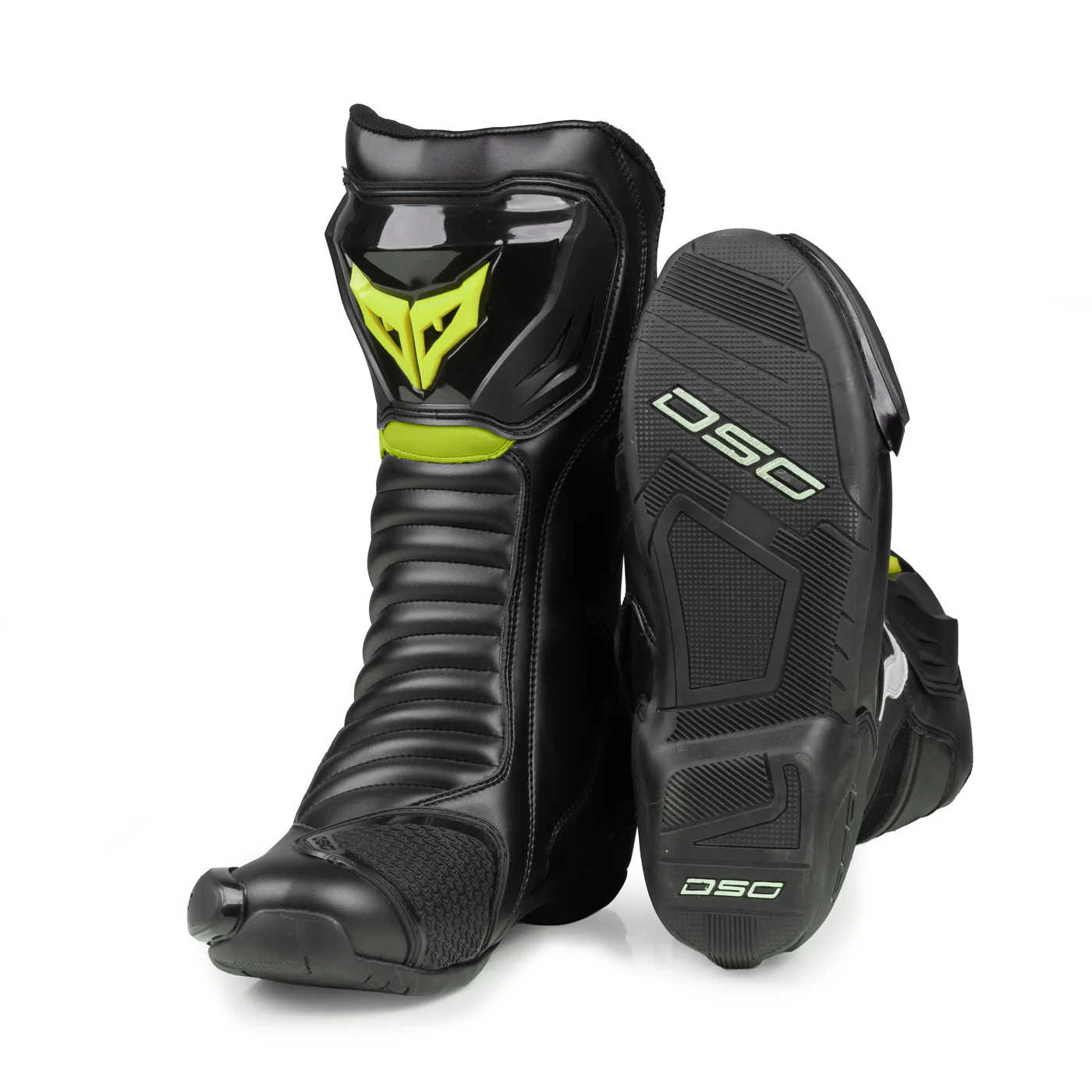 DSG GP-X Black Yellow Fluo Racing Boots - Image 2