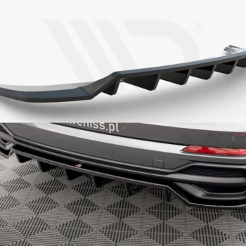 AU-Q3-2-SLINE-RD1G+RD2G | MAXTON DESIGN | Rear Splitter (with vertical bars) Audi Q3 S-Line F3 - Image 1