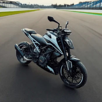 Alternative view of Barrel Exhaust Rogue V1 KTM 390 / 250 (Black) Gen3 (R1GKTMBKG3)