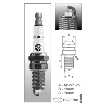 BRISK Silver Racing Spark Plug (BR10YS) - Image 1