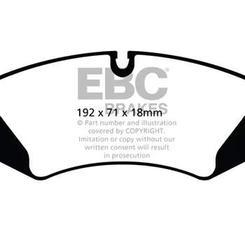 Alternative view of EBC Ultimax Brake Pads Front for Land Rover Discovery IV/V & Range Rover Sport - (DPX2123)
