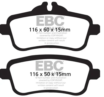Alternative view of EBC Ultimax Brake Pads Front for Land Rover Discovery Sport & Range Rover Evoque - (DPX2137)