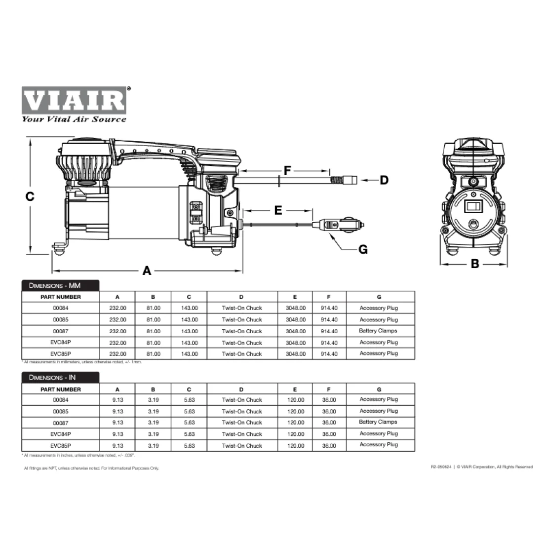 Viair Every Vehicle Carry™ 85P Digital Portable Compressor (EVC85P) - Image 6