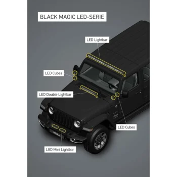 HELLA 1FA 358 176-801 LED-Spotlight - Black Magic Cube Kit 2.7" (4082300807677) - Image 2