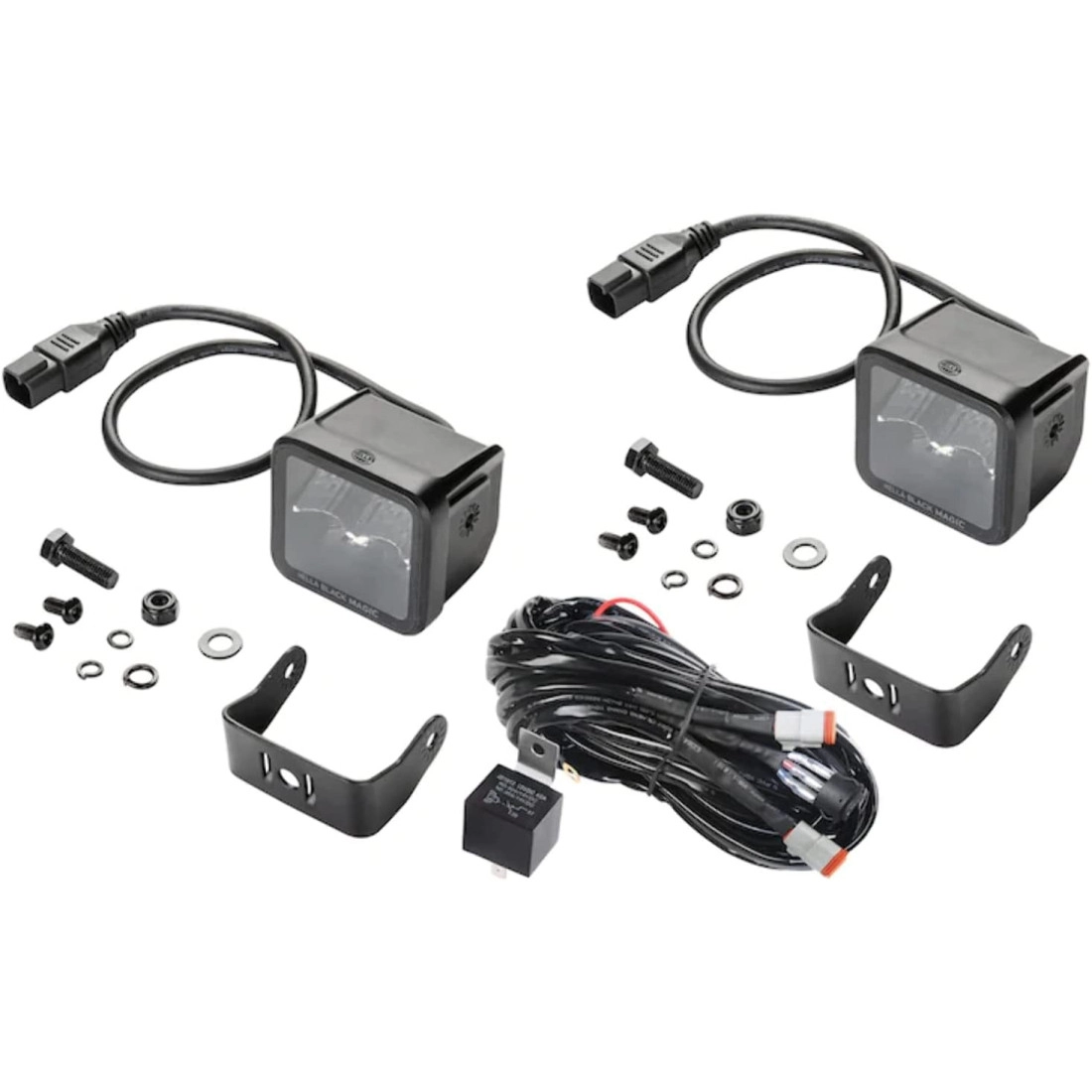 HELLA 358176811 Black Magic LED Series 3.2" Cube Set - LED Flood Light - Off Road Driving Lights (358176811) - Image 5