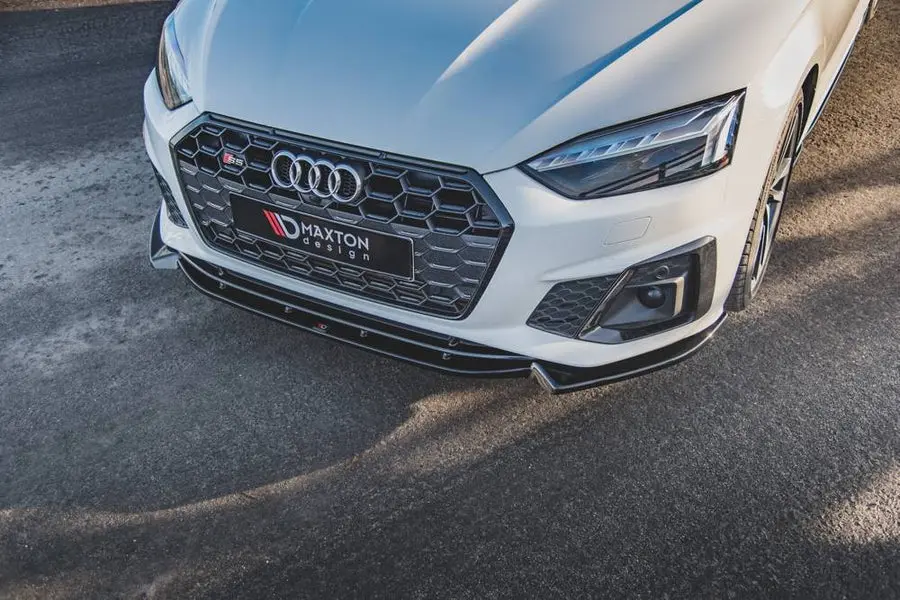 AU-S5-2F-FD2G | MAXTON DESIGN | Front Splitter V.2 Audi S5 / A5 S-Line F5 Facelift - Image 1