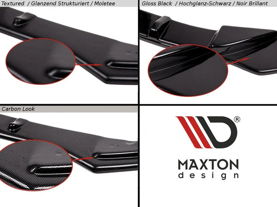AU-Q3-2-SLINE-SB-FD1G | MAXTON DESIGN | Front Splitter V.1 Audi Q3 Sportback S-Line - Image 1