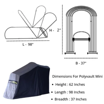 Polyvault Mini Pro - Bike Shelter for Ducati SuperSports - Image 2
