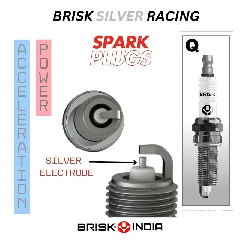 BRISK Silver Racing Spark Plug (QR15LS) - Image 1