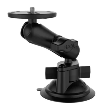 RAM® Twist-Lock™ Suction Cup Mount with Round Plate & 1/4"-20 Stud(RAM-B-166-202AU) - Image 1