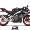 SC Project SC1-S Full System Exhaust Titanium Finish (With ECR in the box) for Aprilia RS457(A30A-AC124T) - Image 1