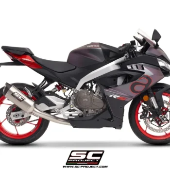 SC Project SC1-S Full System Exhaust Titanium Finish (With ECR in the box) for Aprilia RS457(A30A-AC124T) - Image 1