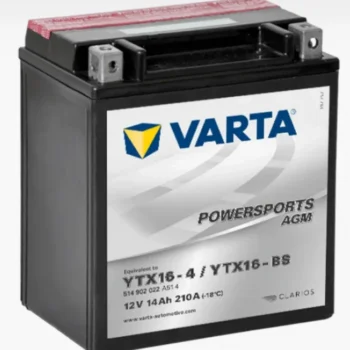 VARTA Powersports AGM YTX16-BS (14 Ah) - Image 3