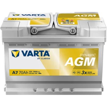 Varta Silver Dynamic AGM A7 (70Ah) - Image 1
