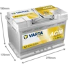 Varta Silver Dynamic AGM A7 (70Ah) - Image 3