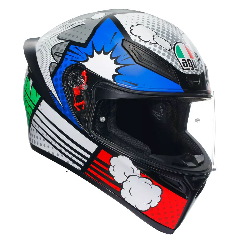 AGV K1 S HELMET - BANG MATT ITALY/BLUE (ISI & ECE2206) - Image 2