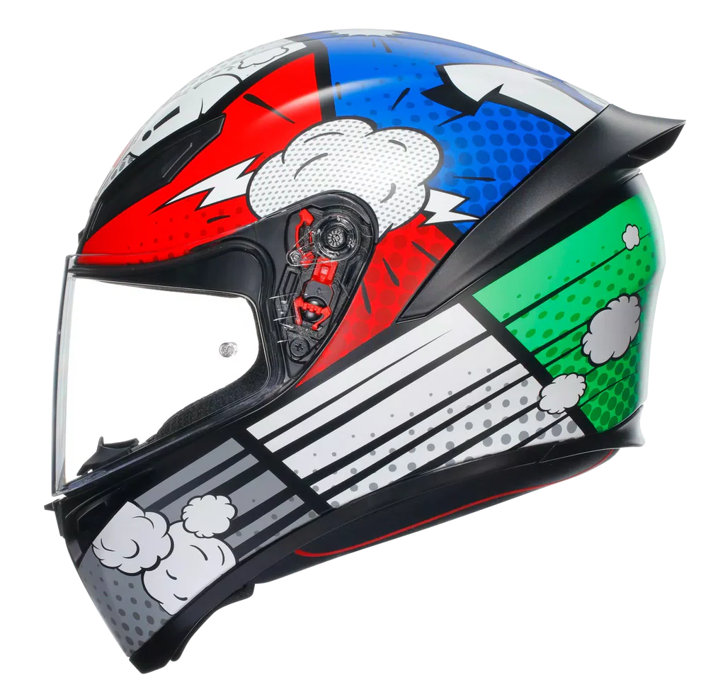 AGV K1 S HELMET - BANG MATT ITALY/BLUE (ISI & ECE2206) - Image 1