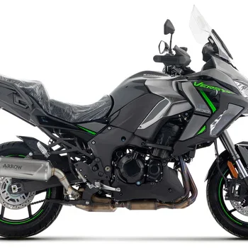 Alternative view of Arrow Indy Race EVO Titanium Silencer with Carbon End Cap for Kawasaki Versys 1100 (2025-26) (71993PK)