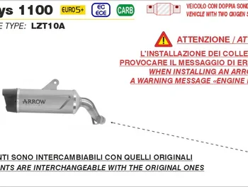 Alternative view of Arrow Racing Collectors for Kawasaki Versys 1100 (2025-26) (71801MI)