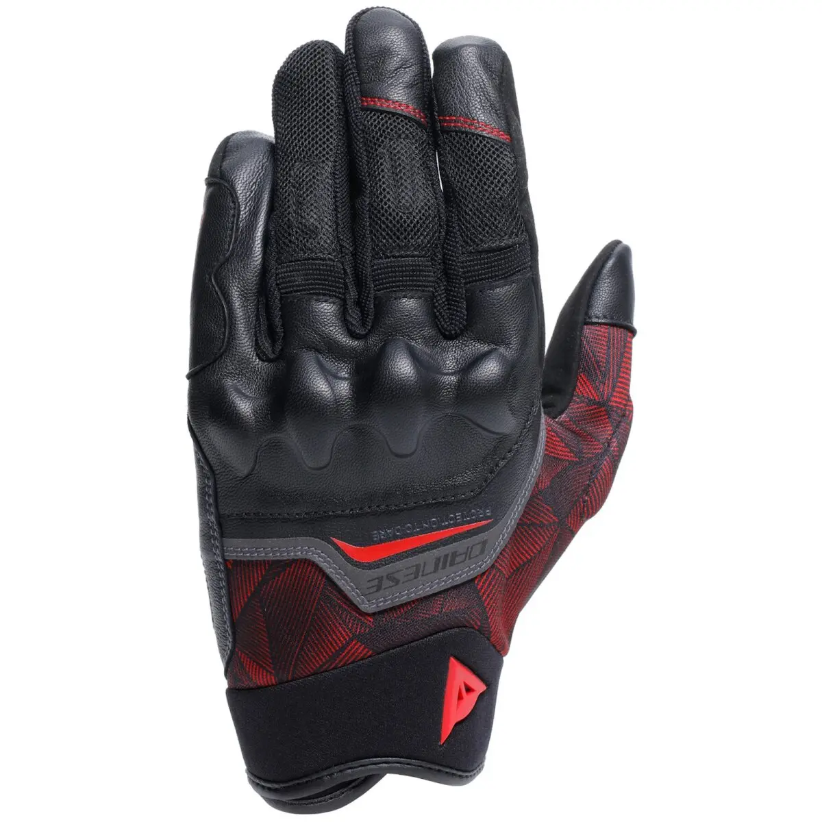 Dainese Ermex Gloves (BLACK/LAVA-RED) - Image 1