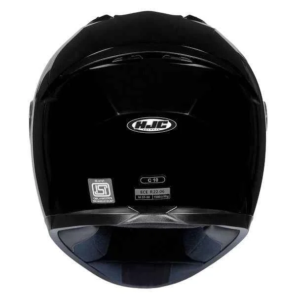 HJC C10 SOLID BLACK - Image 4