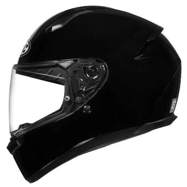HJC C10 SOLID BLACK - Image 2