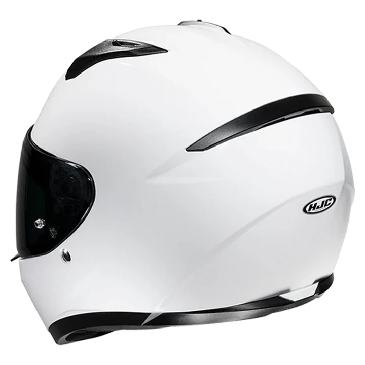 HJC C10 SOLID WHITE - Image 2