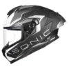 Korda Sonic GP Roadlion Helmet (Matt Black Grey) - Image 5