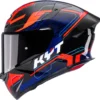 KYT TT-REVO SPEEDING BLACK RED BLUE - Image 1