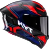 KYT TT-REVO SPEEDING BLACK RED BLUE - Image 2