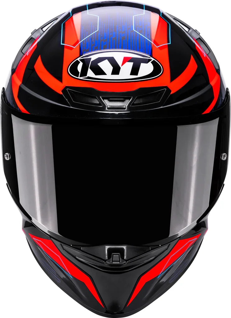 KYT TT-REVO SPEEDING BLACK RED BLUE - Image 8