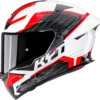 KYT TT-REVO SPEEDING WHITE RED - Image 1