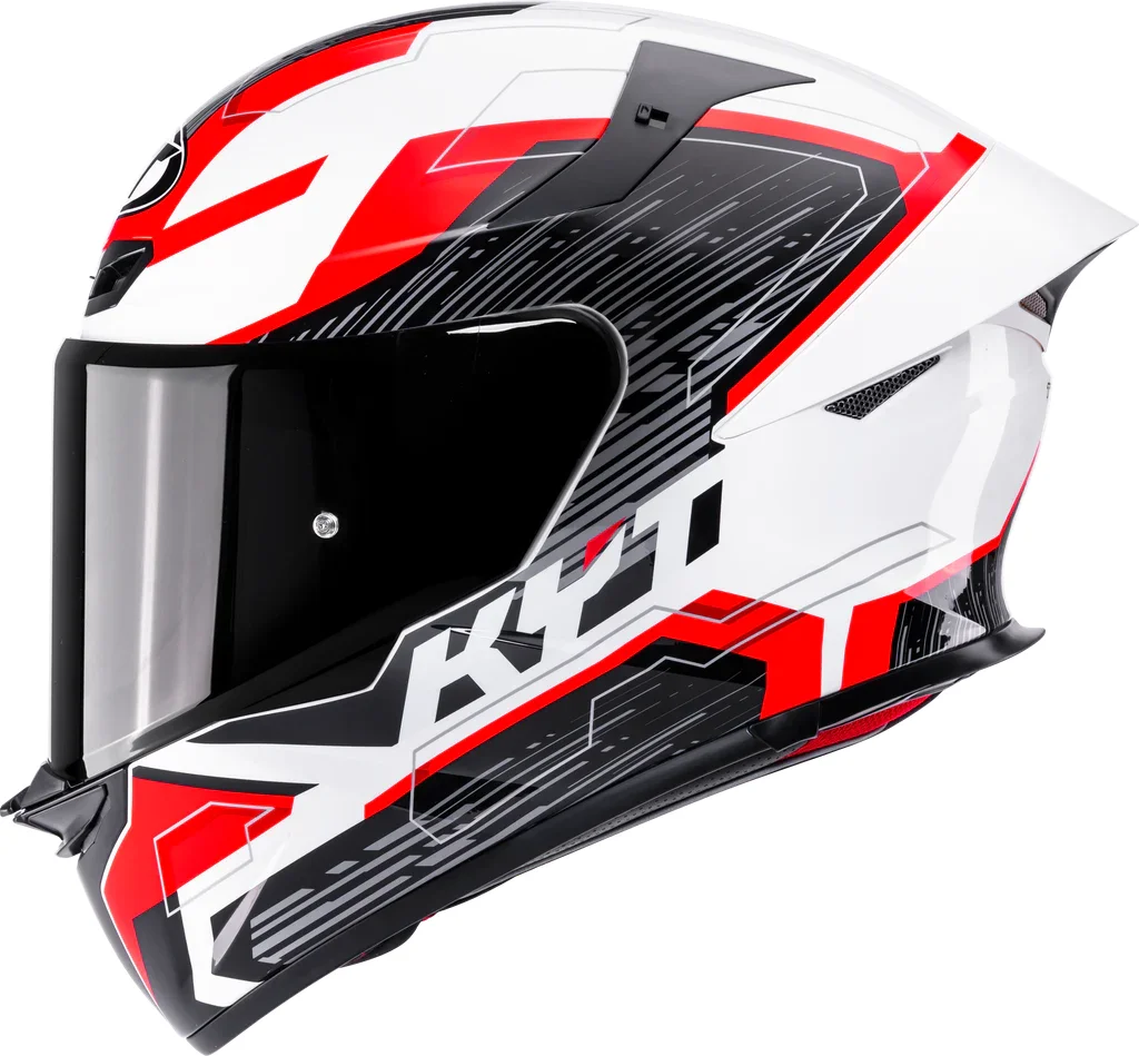 KYT TT-REVO SPEEDING WHITE RED - Image 1