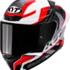 KYT TT-REVO SPEEDING WHITE RED - Image 3