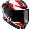 KYT TT-REVO SPEEDING WHITE RED - Image 4