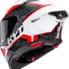 KYT TT-REVO SPEEDING WHITE RED - Image 5