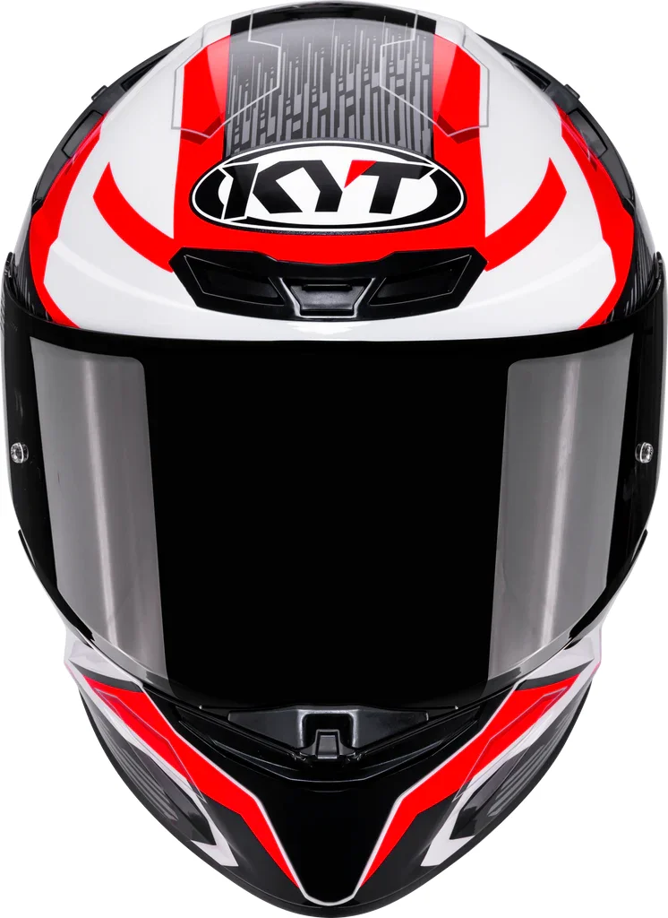 KYT TT-REVO SPEEDING WHITE RED - Image 7