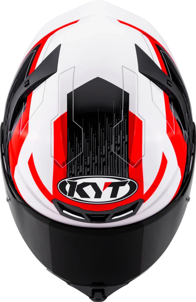 KYT TT-REVO SPEEDING WHITE RED - Image 8
