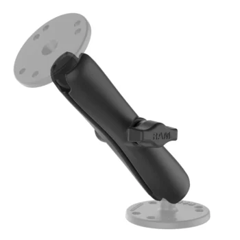 RAM® Double Socket Arm with Metal Knob - C Size Short(RAM-201MU-B) - Image 3