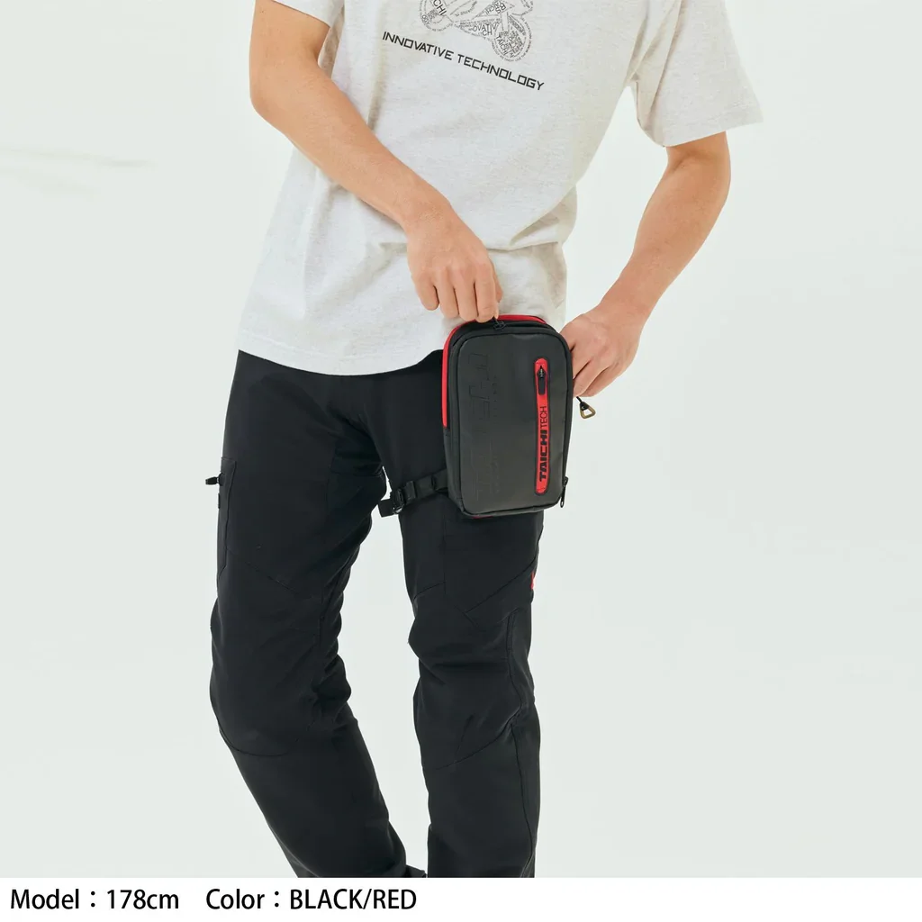 RS Taichi Belt Pouch Black Red - Image 4