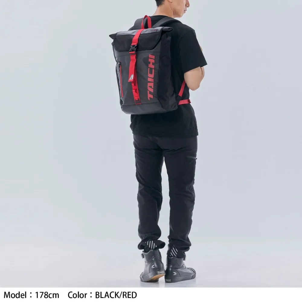 RS Taichi Sport WP Back Pack Black Red-25L - Image 4