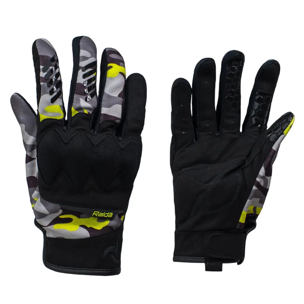 Raida Trailcraft Off-Road Camo Hi-viz Gloves - Image 1