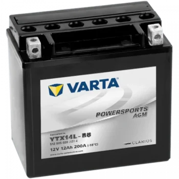 Varta Powersports AGM High Performance TX14L-BS (512 905 020) - Image 1