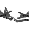 GILLES Footrest system FXR black for Triumph Street Triple 765 RS H801 2023- (FXR2-T01-B) - Image 1