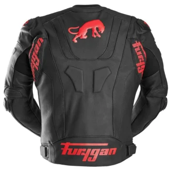 Furygan Raptor Evo 3 Leather Jacket Black Red - Image 2